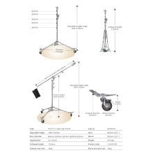 Jinbei 2 in 1 acél boom lámpaállvány (M-8) 530cm