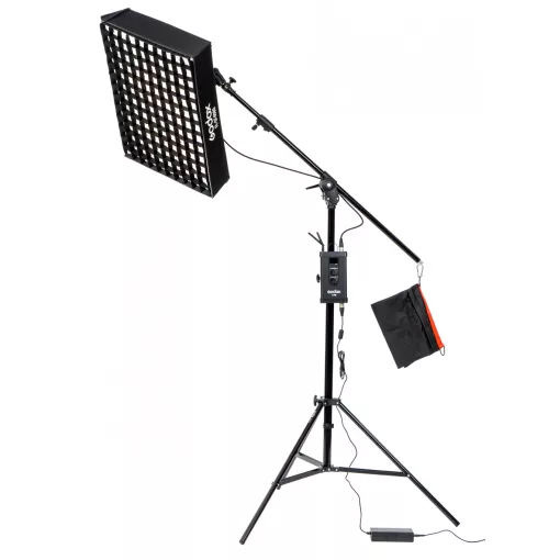 Godox FL100 Flexibilis LED Lámpa Szett Boom Állvánnyal