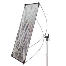 Mikrosat négyzetes derítőlap 70x110cm (RE217) állványra helyezhető tartóval (arany - ezüst)