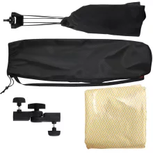Jinbei 3in1  Íves Derítőlap Kit - 120cm x 65cm (ezüst/fehér/arany)