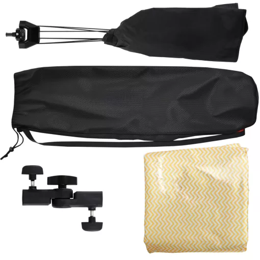 Jinbei 3in1  Íves Derítőlap Kit - 120cm x 65cm (ezüst/fehér/arany)