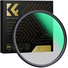 K&F Concept NANO-X series, XC15, B270, HD, CPL szűrő, vízlepergető, karcálló, zöld bevonat, 52mm (KF-01-993V3)