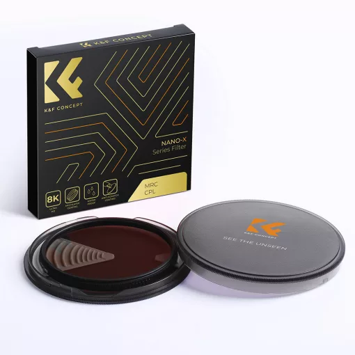 K&F Concept NANO-X series, B270, HD, CPL szűrő, vízlepergető, karcálló, 55mm (KF-01-994V1)