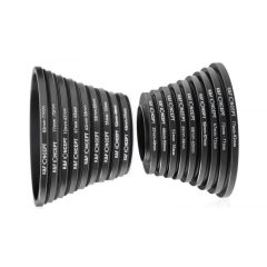   K&F Concept 18 db-os menetátalakító gyűrű szett (Step-Up és Down) 37-82mm (KF-0629)