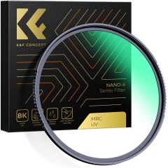   K&F Concept NANO-X series, B270, HD, MCUV szűrő, vízlepergető, karcálló, 67mm (KF-01-968)