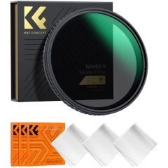   K&F Concept NANO-X, VARIO ND 2-32 szűrő, W/O Black cross, vízlep., karcálló, +3db törlőkendő, 58mm (KF-01-1449V1)