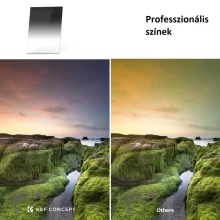 K&F Concept 100*150*2mm, fordított átmenetű lapszűrő, GND16, KF-01-1457 - vízálló, karcálló, többrétegű bevonattal + tok