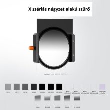 K&F Concept négyzet alakú lapszűrő 100*100*2mm, KF-01-1410 - ND1000, vízálló, karcálló, HD, zöld bevonatú + tok
