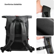 K&f Concept Beta Backpack 18 literes, fotós hátizsák, vízálló, szürke (KF-13-096V1)