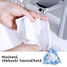 K&F Concept mikroszálas törlőkendő, 15x15cm, száraz, fehér (KF-1683)