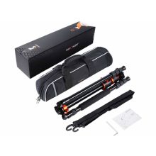 K&F Concept T254A4+BH-28L állvány + monopod, elforgatható középoszloppal, fekete-narancssárga (KF-09-090V1)