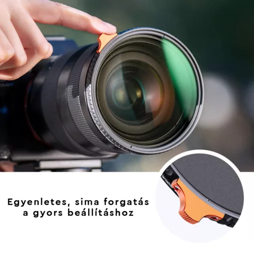 K&F Concept 62mm Multifunkcionális Black Mist lágyító 1/4, ND2-32 szűrő (KF-01-1812)