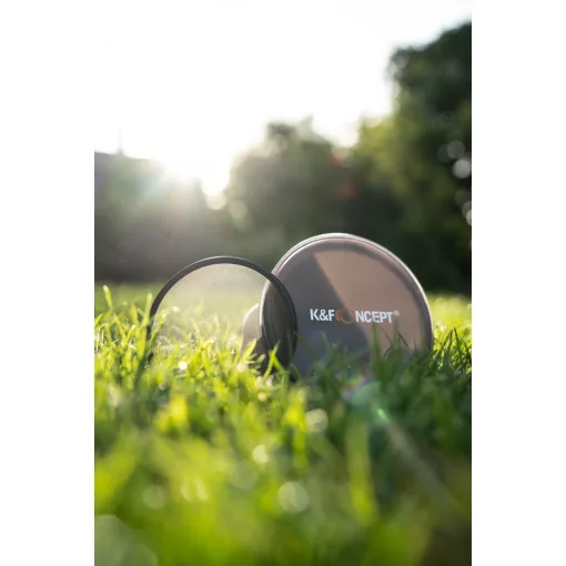 K&F Concept NANO-X Slim, HD, VARIO ND 2-400 változtatható szürkeszűrő, vízlepergető, karcálló, 77mm (KF-01-1465)