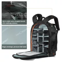 K&f Concept Beta Backpack 20 literes, fotós hátizsák, vízálló (KF-13-119)