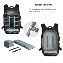 K&f Concept Beta Backpack 20 literes, fotós hátizsák, vízálló (KF-13-119)