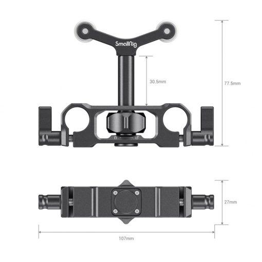 Smallrig 2727 Univerzális 15mm LWS rúd Mount Lens Support