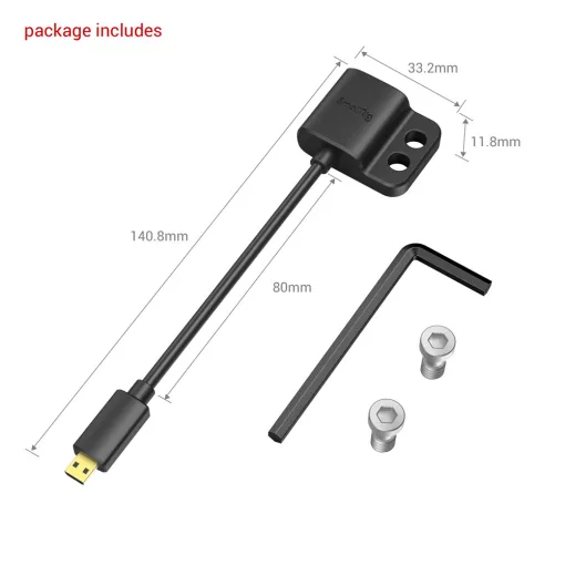 Smallrig 3021 Ultra Slim 4K HDMI Adapter Kábel (D to A)