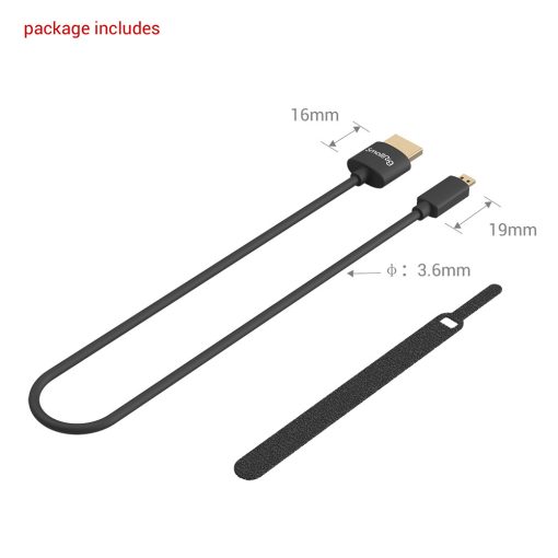 SmallRig 3042B Ultra Slim 4K HDMI Kábel (D - A) 35cm