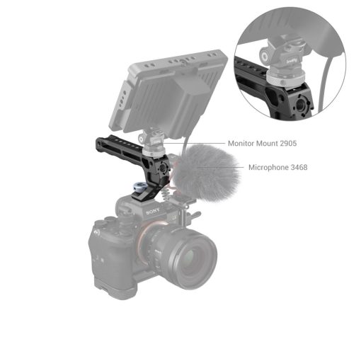 SmallRig 3764 Fogantyú Vakupapuccsal - Top Fogantyú with Cold Shoe