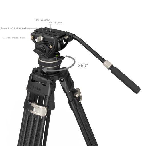 Smallrig 3989 FreeBlazer Heavy Duty Carbon Fiber Tripod Kit 