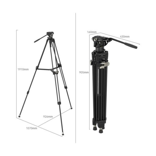 Smallrig 4163 FreeBlazer Heavy Duty Aluminum Alloy Tripod Kit AD 80 