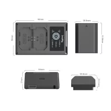 SmallRig 3824B NP-FZ100 Akku és Töltő Szett (2db akku és dual töltő)