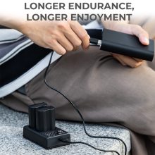 K&F Concept hordozható dupla MH-25 akkumulátor töltő, USB-C, 2db EN-EL15 akkumulátorhoz (KF-28-0006)