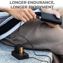 K&F Concept hordozható dupla BC-TRW akkumulátor töltő, USB-C, 2db FW50 akkumulátorhoz (KF-28-0009)