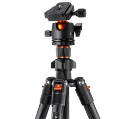   K&F Concept K254C2 karbon állvány, BH-36L gömbfej, 162cm magasság, 8kg teherbírás (KF-09-123)