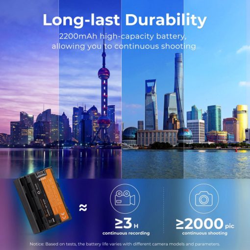 K&F Concept hordozható dupla USB-C akkumulátor NP-W235 töltő + 2db NP-W235 akkumulátor 2200mAh (KF-28-0018)