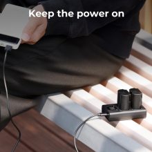 K&F Concept hordozható dupla USB-C akkumulátor NP-W235 töltő + 2db NP-W235 akkumulátor 2200mAh (KF-28-0018)