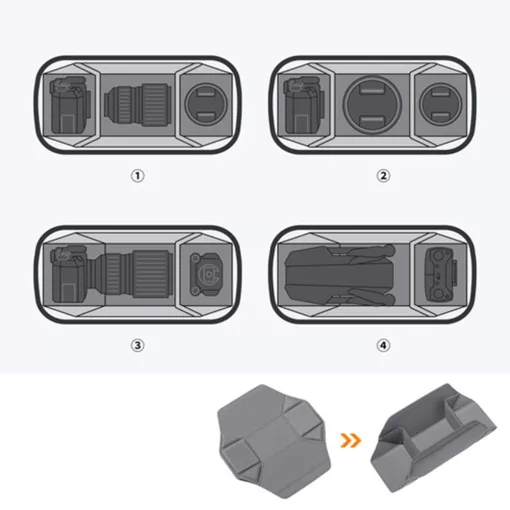 K&F Concept Alpha Sling 10L, fotós oldaltáska, fekete szürke (KF-13-157)