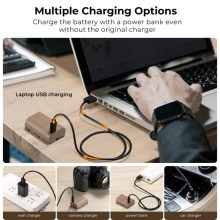 K&F Concept LP-E6NH akkumulátor 2250mAh, USB-C csatlakozóval (KF-28-0022)