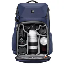 K&F Concept Alpha Backpack 20L, fotós hátizsák, vízálló, kék (KF-13-144V2)