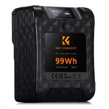 K&F Concept V-Mount akkumulátor, 99Wh, 14.8V, 6700mAH, PD65W, oled kijelző (KF-28-0024)