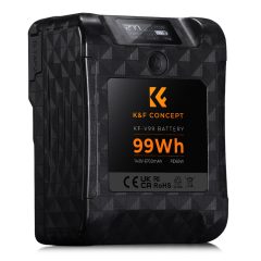   K&F Concept V-Mount akkumulátor, 99Wh, 14.8V, 6700mAH, PD65W, oled kijelző (KF-28-0024)