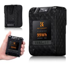 K&F Concept V-Mount akkumulátor, 99Wh, 14.8V, 6700mAH, PD65W, oled kijelző (KF-28-0024)