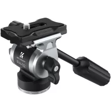 K&F Concept FH-02 Fluid Video fej, arca swiss, 3kg teherbírás (KF-31-072)