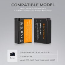 K&F Concept LP-E17 akkumulátor, 1250mAh (KF-28-0014V3)