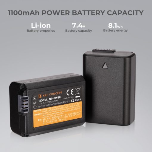 K&F Concept FW50 akkumulátor, 1100mAh (KF-28-0015V3)