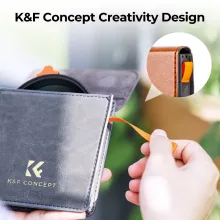K&F Concept NANO-X Slim, HD, VARIO ND 2-400 változtatható szürkeszűrő, vízlepergető, karcálló, 46mm (KF-01-2376)