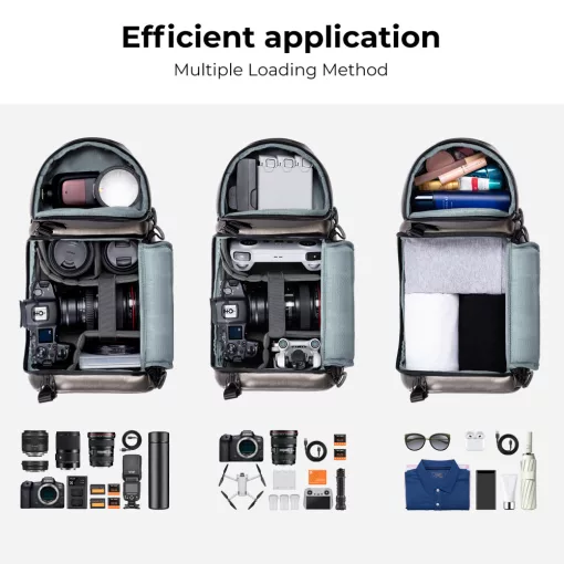 K&F Concept Beta Messenger egyvállas kamera hátizsák 10L, műbőr (KF-13-141V1)