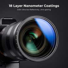 K&F Concept C Series Ultra-thin, VARIO ND 2-2000 változtatható szürkeszűrő, 77mm (KF-01-2446)