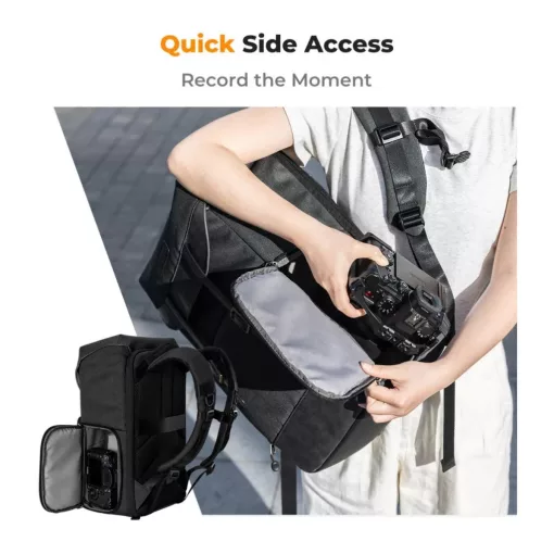 K&F Concept Beta Backpack Urban Wander 20L, fotós hátizsák, sötétszürke (KF-13-066V14)