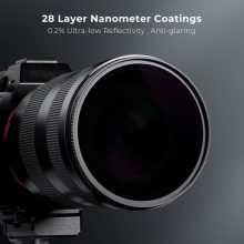 K&F Concept NANO-X ND100000 szűrő, napszűrő, vízlepergető, karcálló, 82mm (KF-01-2518)