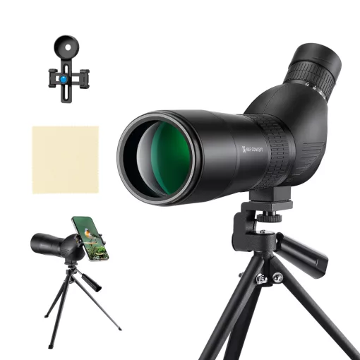 K&F Concept 20-60X60 BAK4 45 fokos spektív telefonadapterrel, állvánnyal és hordtáskával (KF-033-033V1)