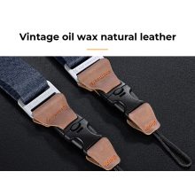 K&F Concept lapos nyakpánt gyorskioldó csattal, 3,2cm x 100-160cm, kék (KF-13-115V2)