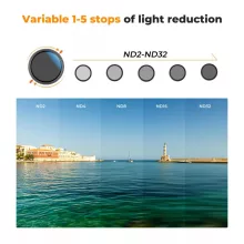 K&F Concept NANO-X, CPL+VARIO ND2-32 szűrő, w/o black cross, HD, vízlep,karcálló,törlőkendő,V2, 67mm (KF-01-1085V2)