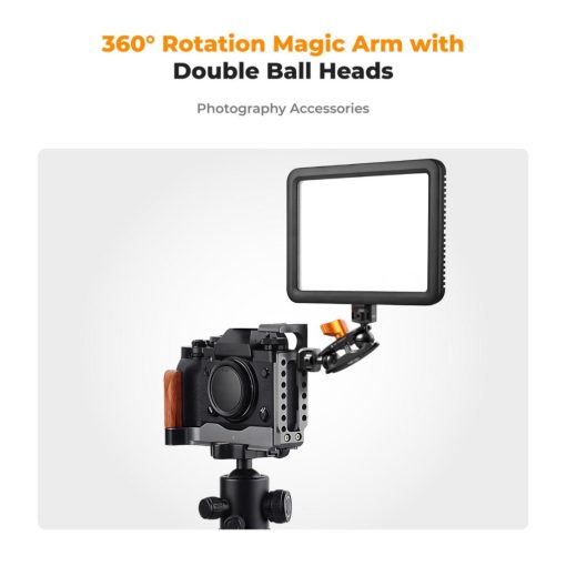 K&F Concept magic arm, 360°-os forgás, dupla gömbfej, 5kg teherbírás, (KF-31-082)