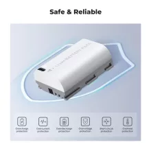 K&F Concept LP-E6NH akkumulátor, 2db, 2250mAh, USB-C csatlakozóval (KF-28-0033S1)